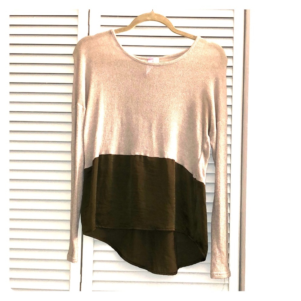Two- toned sweater
